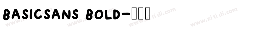 basicsans bold字体转换